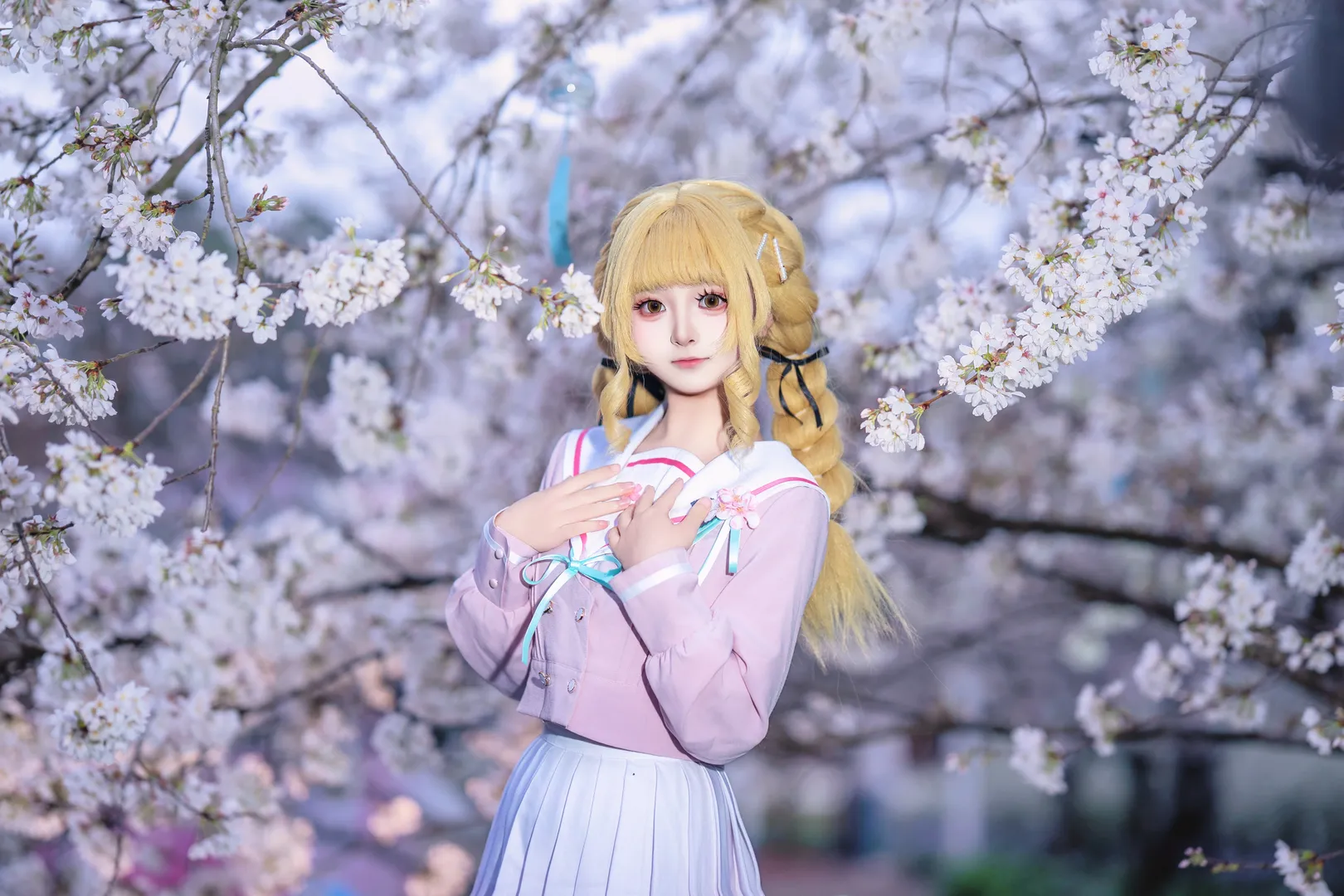 【藤田琴音cos】樱花季里的学园偶像 - 第 7 张