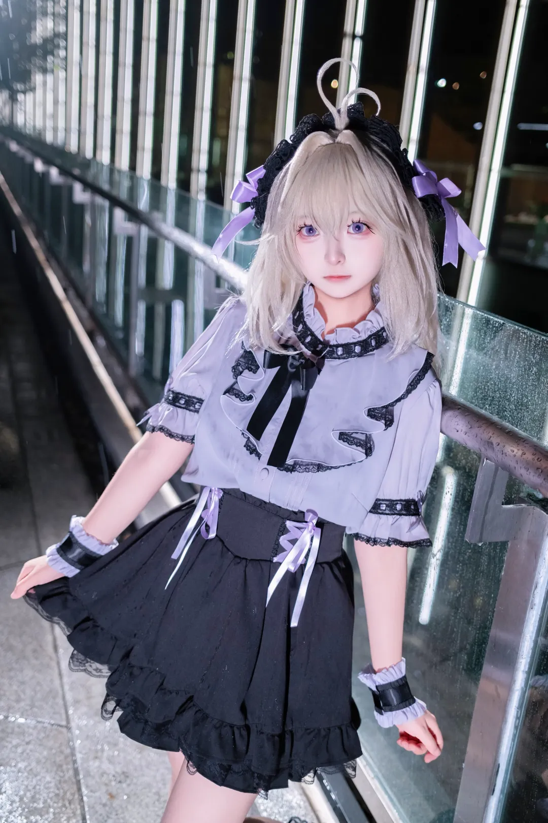 【森亚露露卡cos】名侦探光之美少女 蕾系私服夜景记录 - 第 2 张