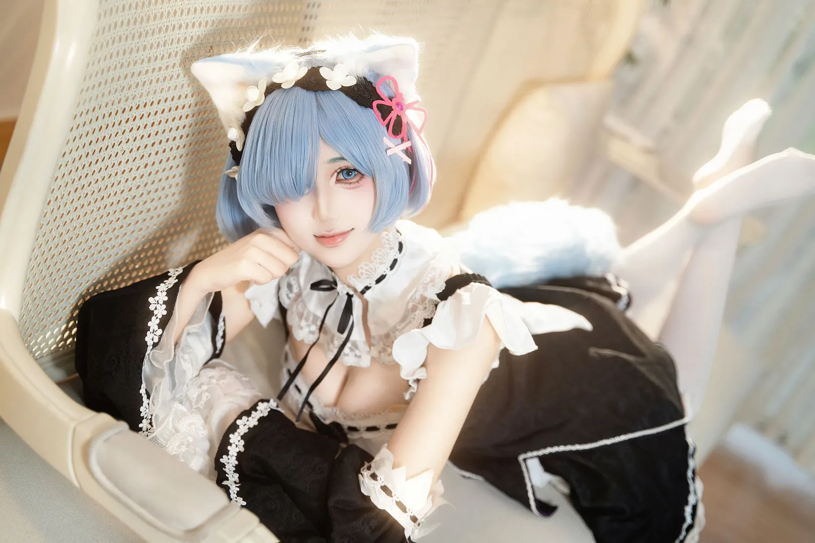 【蕾姆cos】猫猫蕾姆，从零开始的异世界生活女仆日常 - 第 2 张