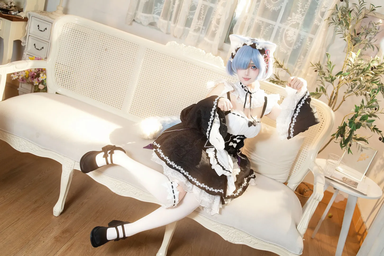【蕾姆cos】猫猫蕾姆，从零开始的异世界生活女仆日常 - 第 3 张