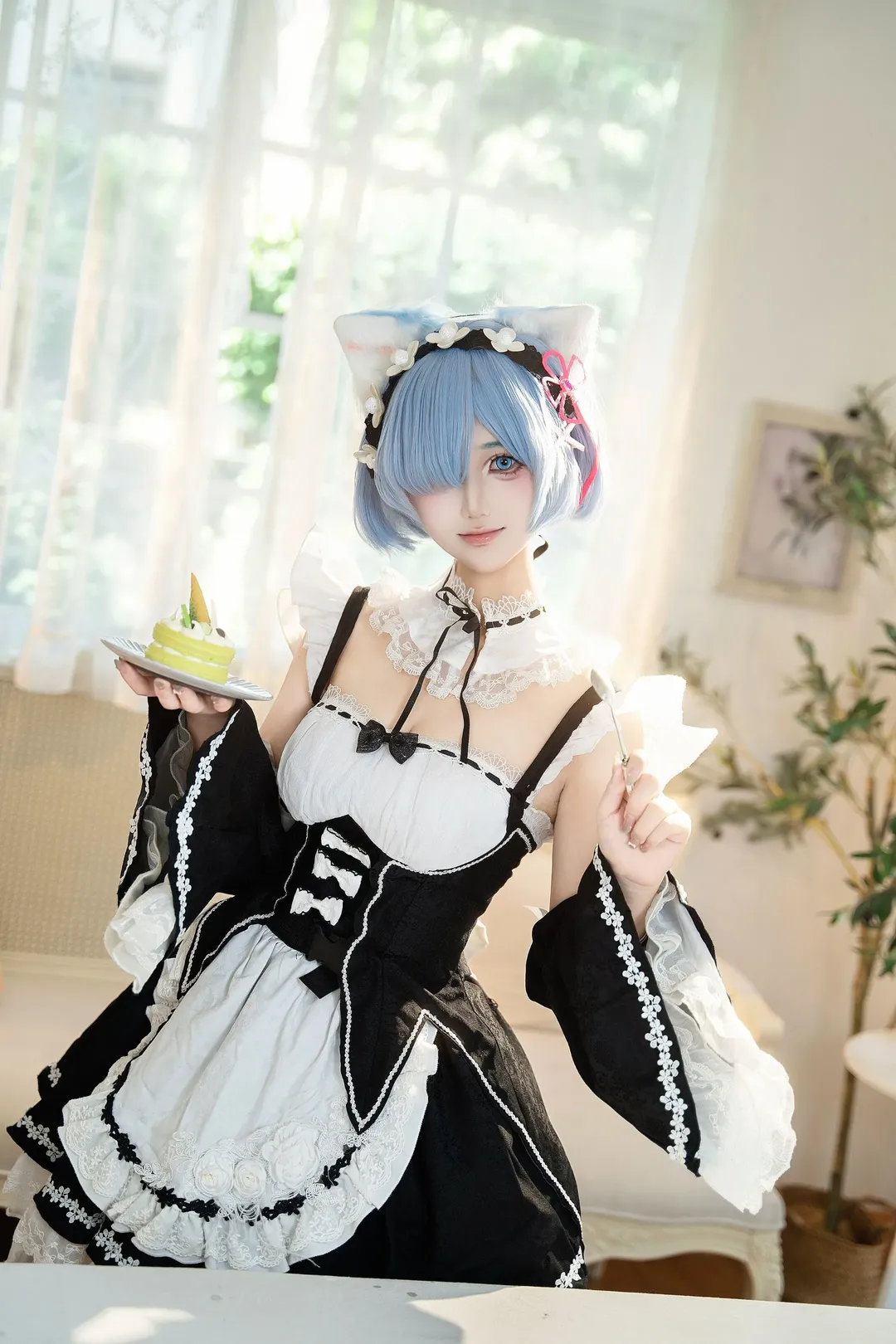 【蕾姆cos】猫猫蕾姆，从零开始的异世界生活女仆日常 - 第 5 张