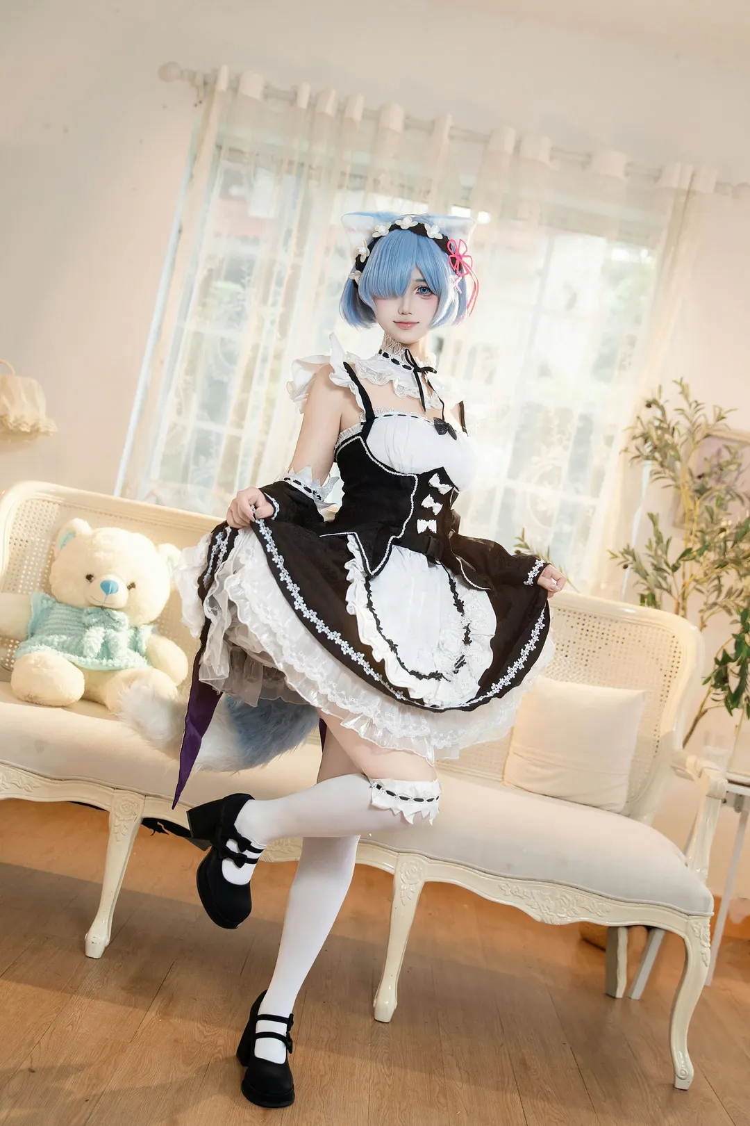 【蕾姆cos】猫猫蕾姆，从零开始的异世界生活女仆日常 - 第 6 张