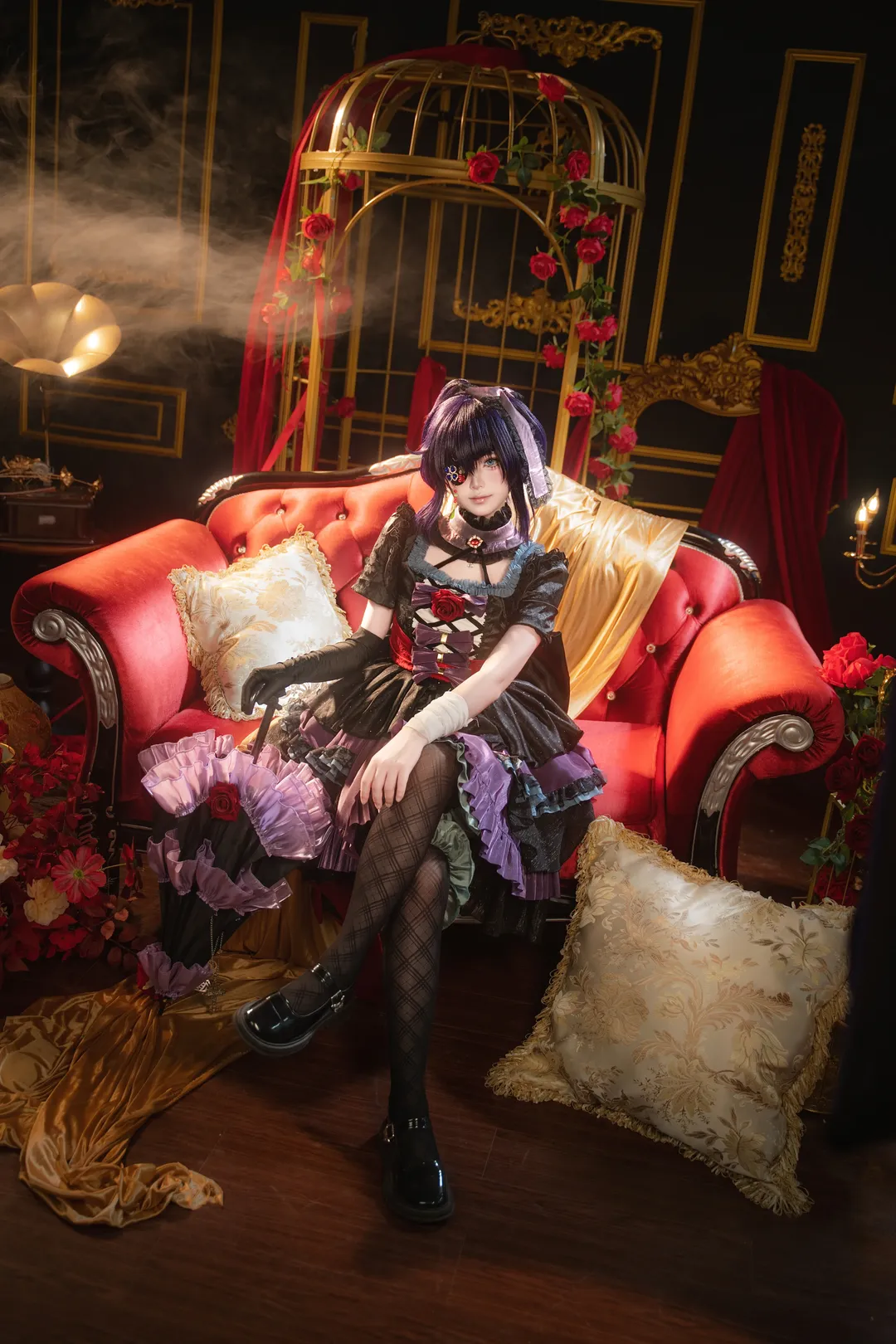 【小鸟游六花cos】蔷薇礼服与暗黑哥特风的完美碰撞 - 第 2 张