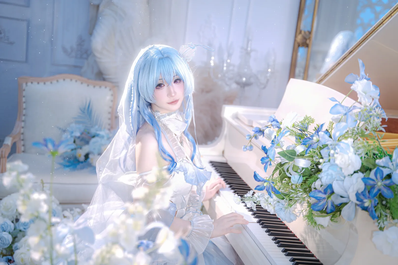 【守岸人cos】蓝白渐变的梦幻乐章 - 第 4 张