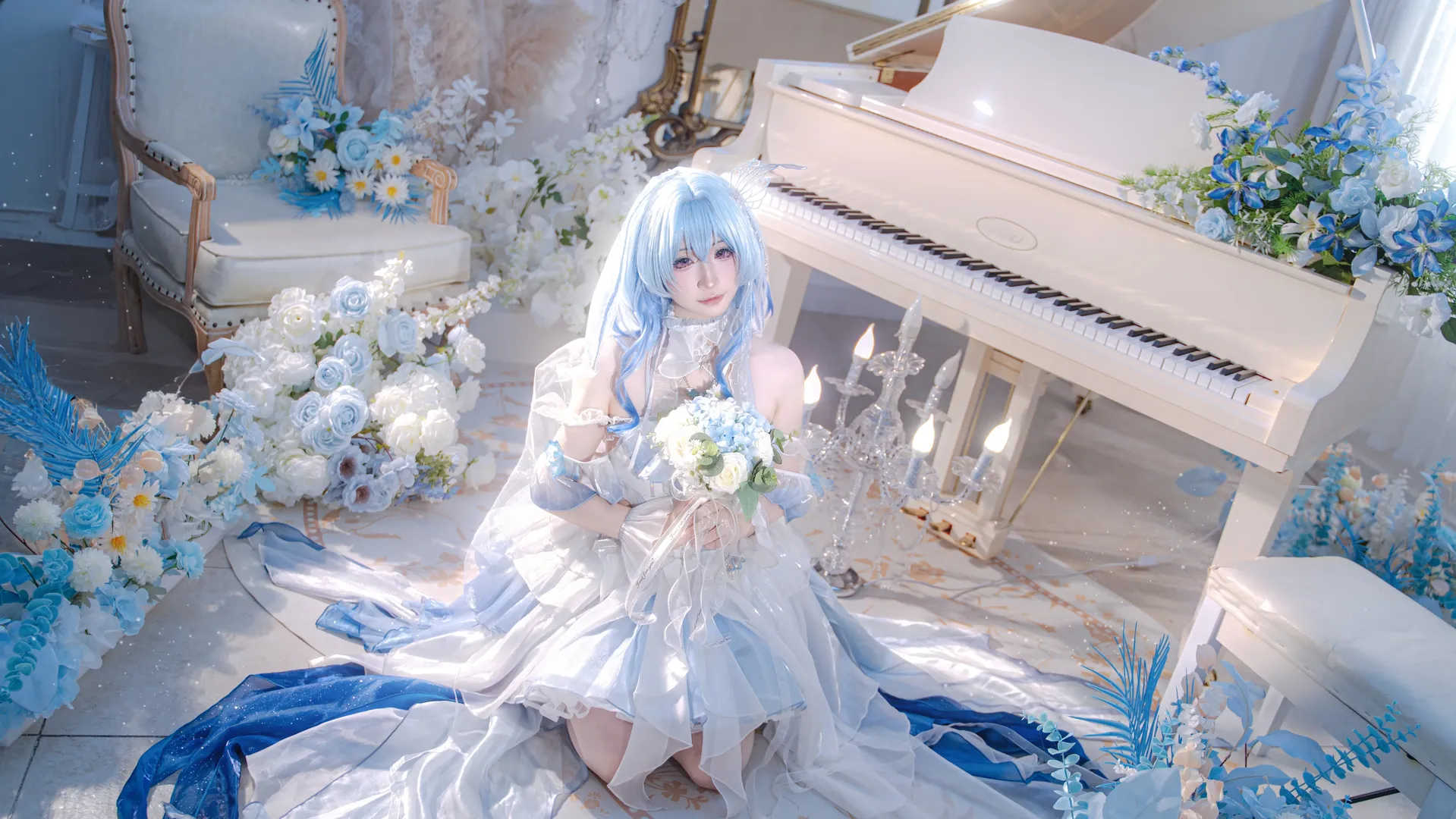【守岸人cos】蓝白渐变的梦幻乐章 - 第 5 张