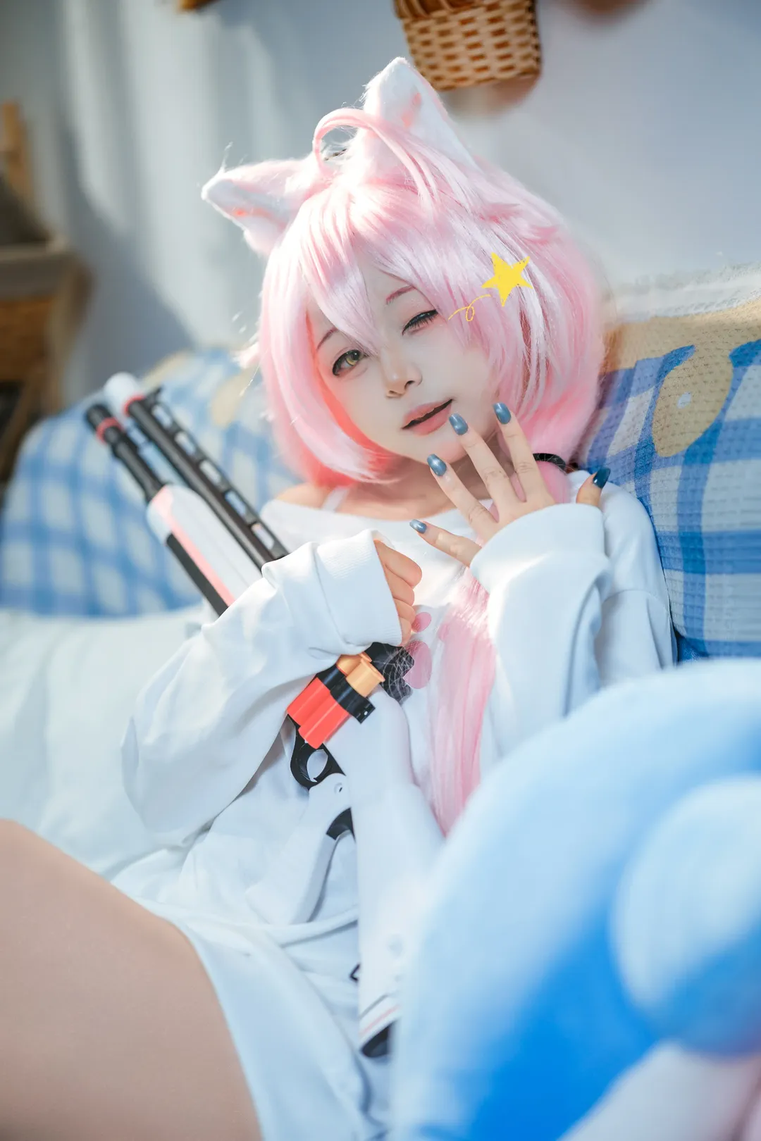 【小鸟游星野cos】蔚蓝档案里的居家休息日 - 第 3 张