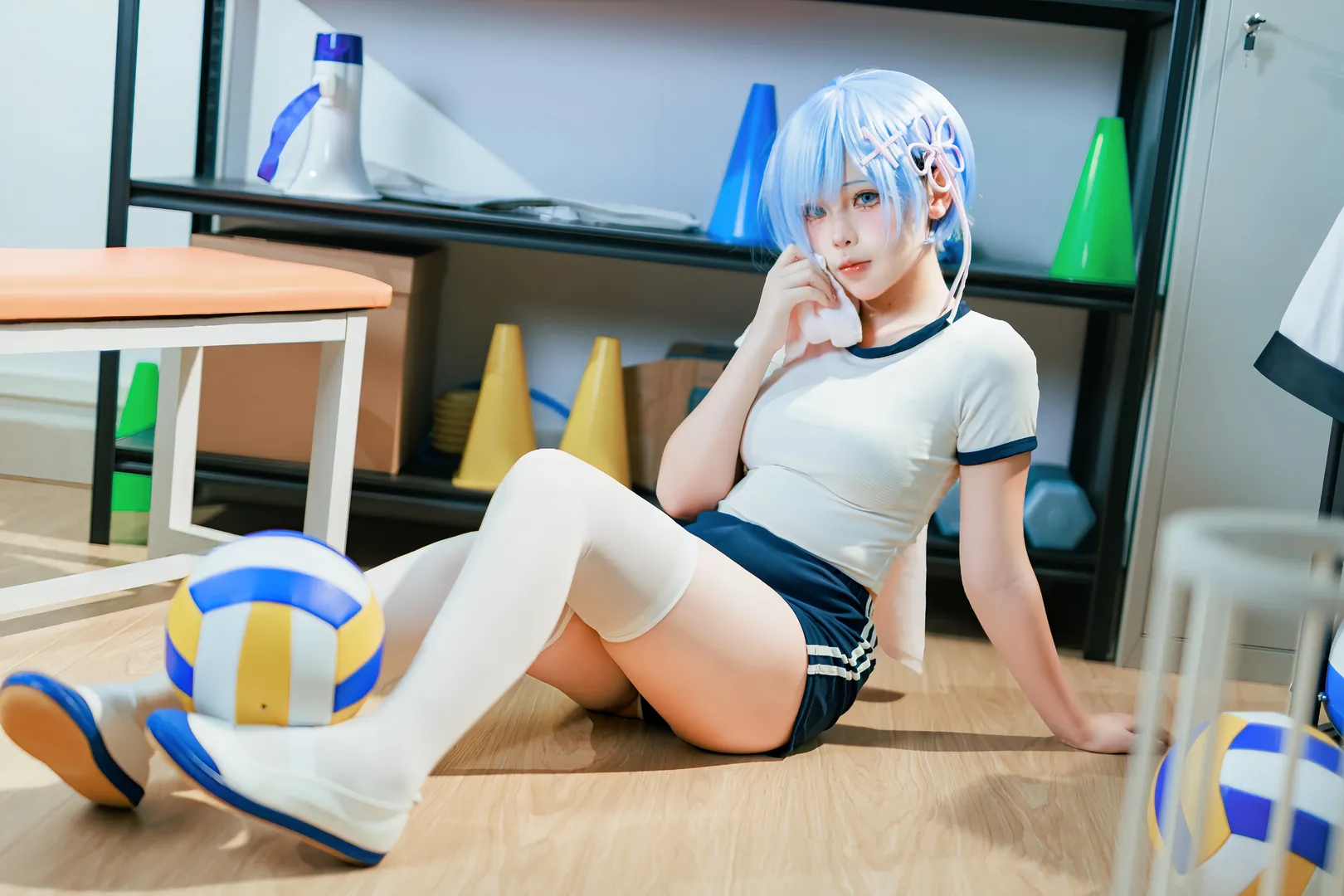【蕾姆cos】从零开始的异世界生活体操服拍摄记录 - 第 3 张