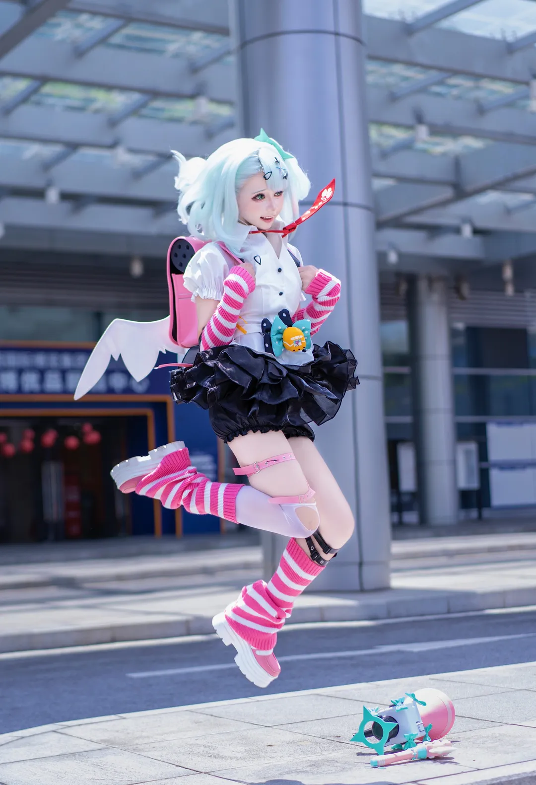 暗黑哥特与赛博科幻，多套风格cosplay拍摄幕后分享 - 第 12 张