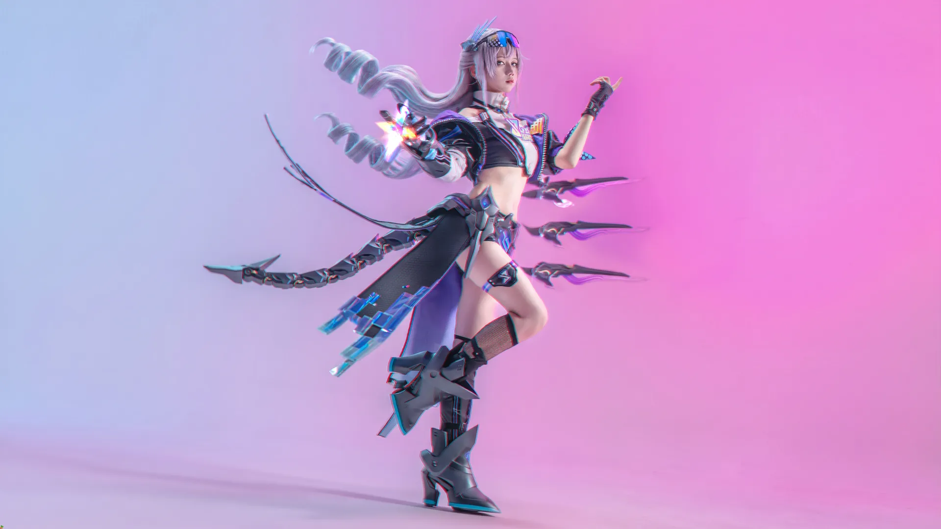 暗黑哥特与赛博科幻，多套风格cosplay拍摄幕后分享 - 第 2 张