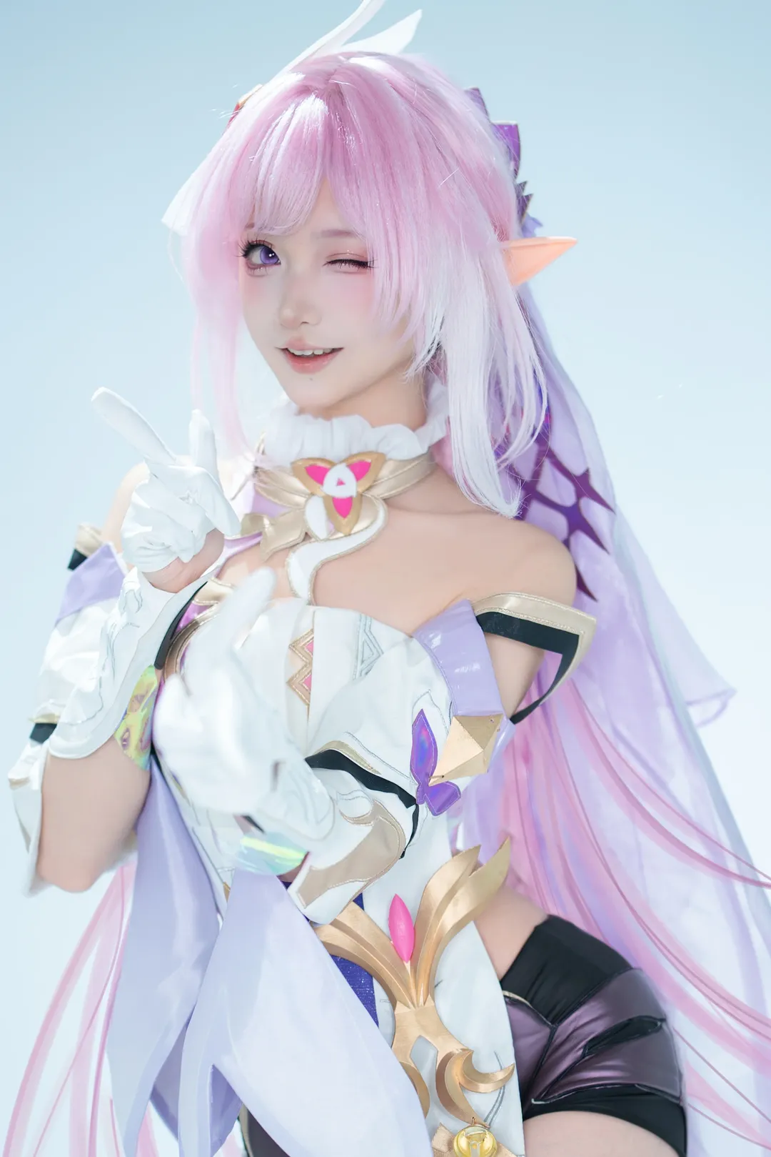 【爱莉希雅cos】崩坏3粉色精灵少女的拍摄记录 - 第 1 张