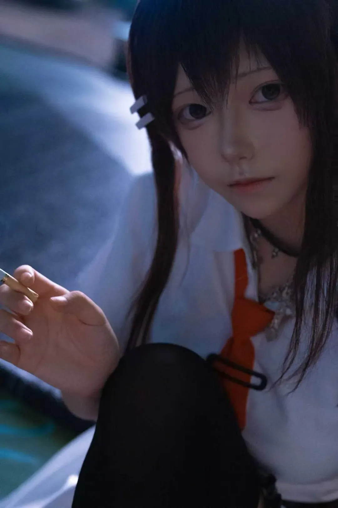 去天台吹了吹风，拍了一组【水上由岐cos】的素晴日夜景 - 第 4 张