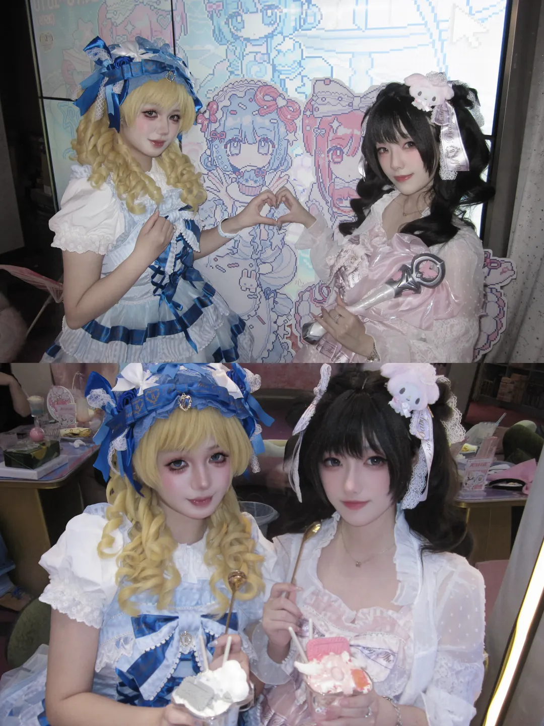 穿粉色Lolita去啊旁白联名女仆咖的探店实录 - 第 4 张