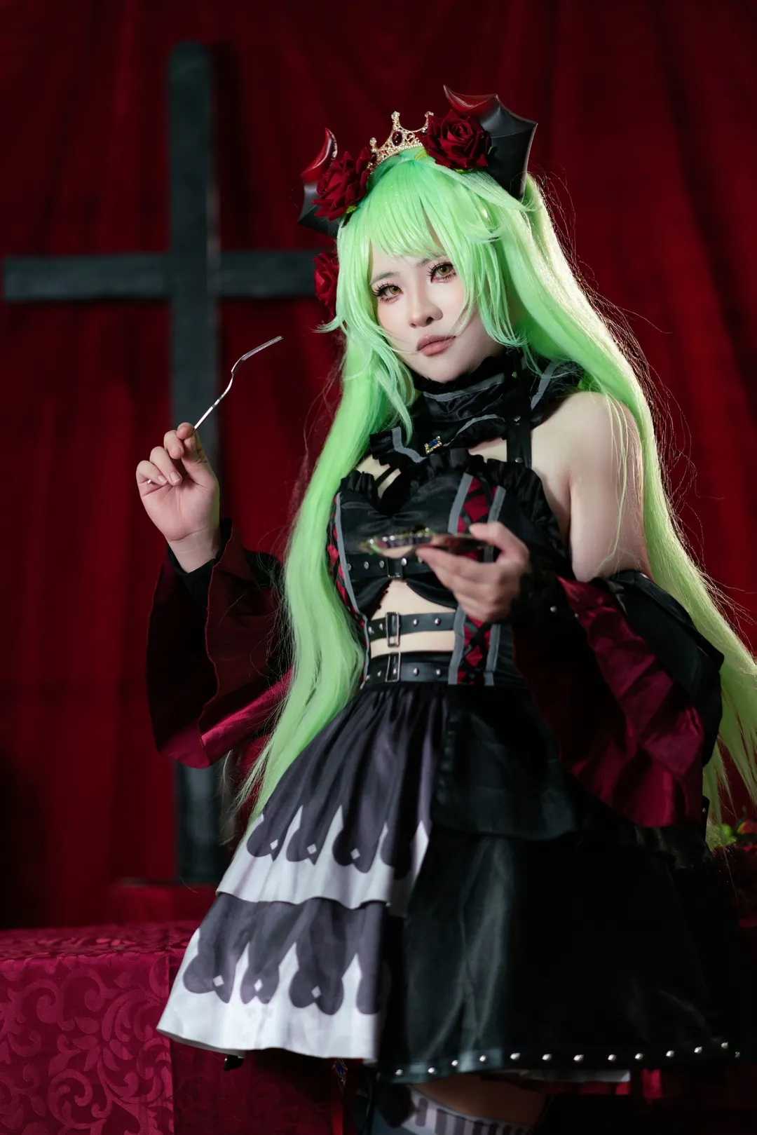 【魔王cos】死馆2 暗黑哥特风拉满的危险反派 - 第 4 张