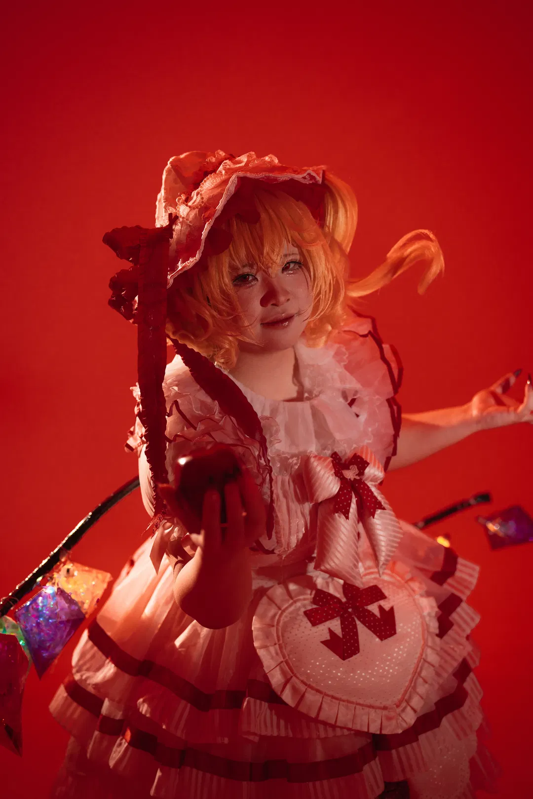 【芙兰朵露cos】红调暗黑风的原片素材分享 - 第 1 张