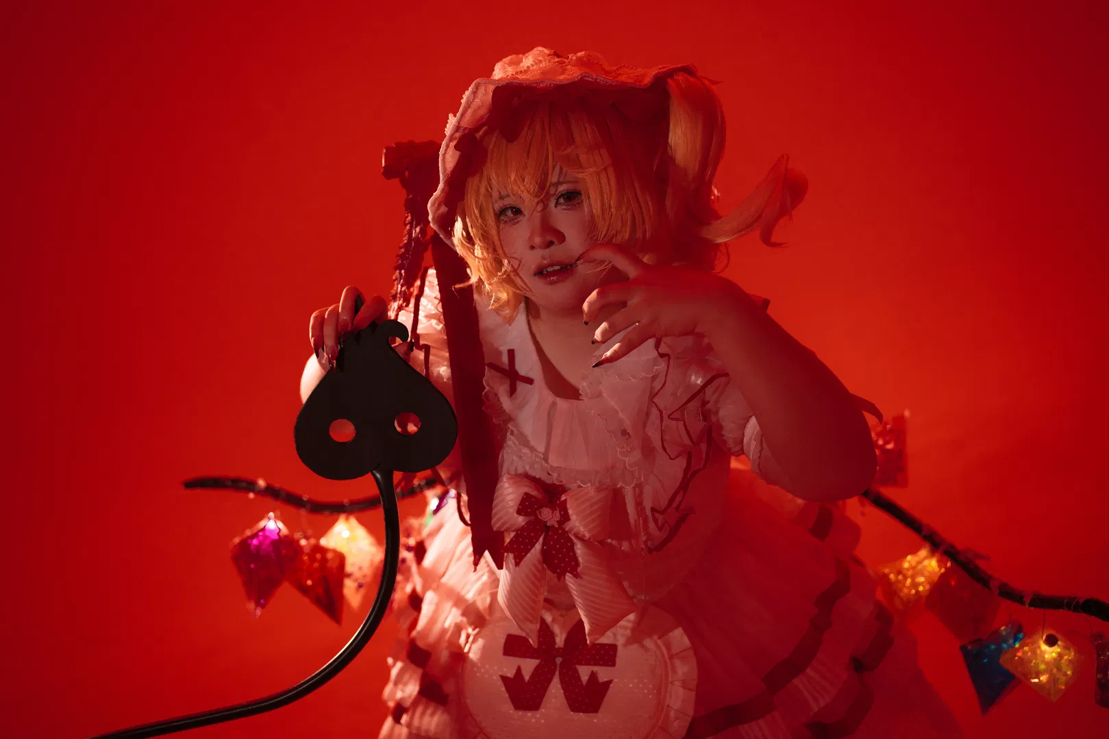 【芙兰朵露cos】红调暗黑风的原片素材分享 - 第 10 张