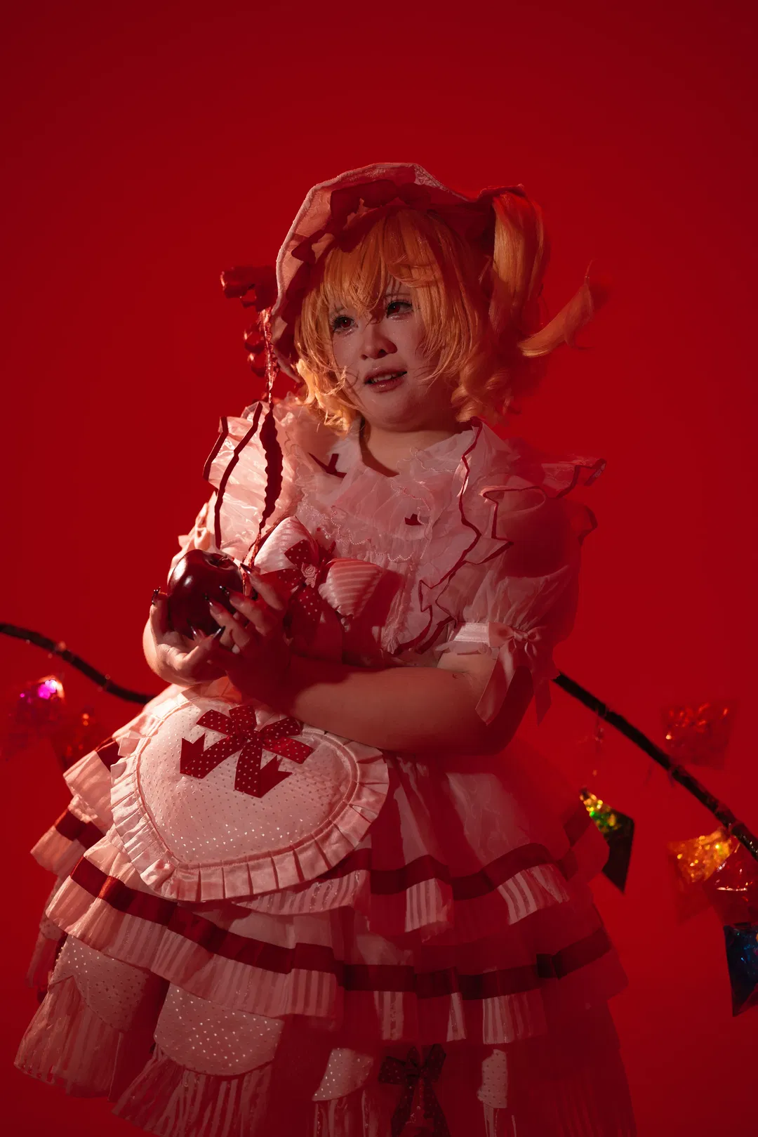 【芙兰朵露cos】红调暗黑风的原片素材分享 - 第 14 张