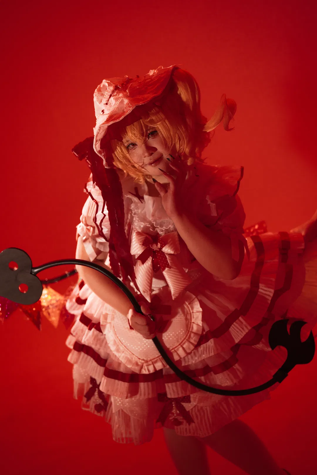 【芙兰朵露cos】红调暗黑风的原片素材分享 - 第 16 张