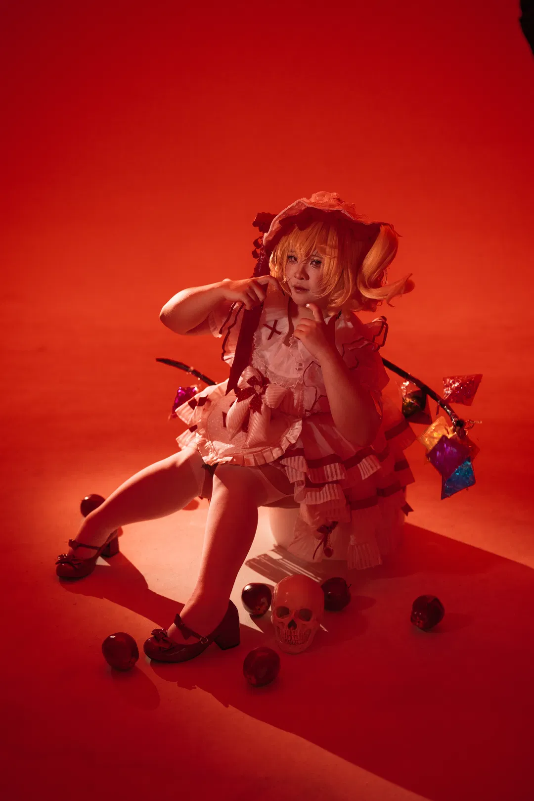 【芙兰朵露cos】红调暗黑风的原片素材分享 - 第 2 张