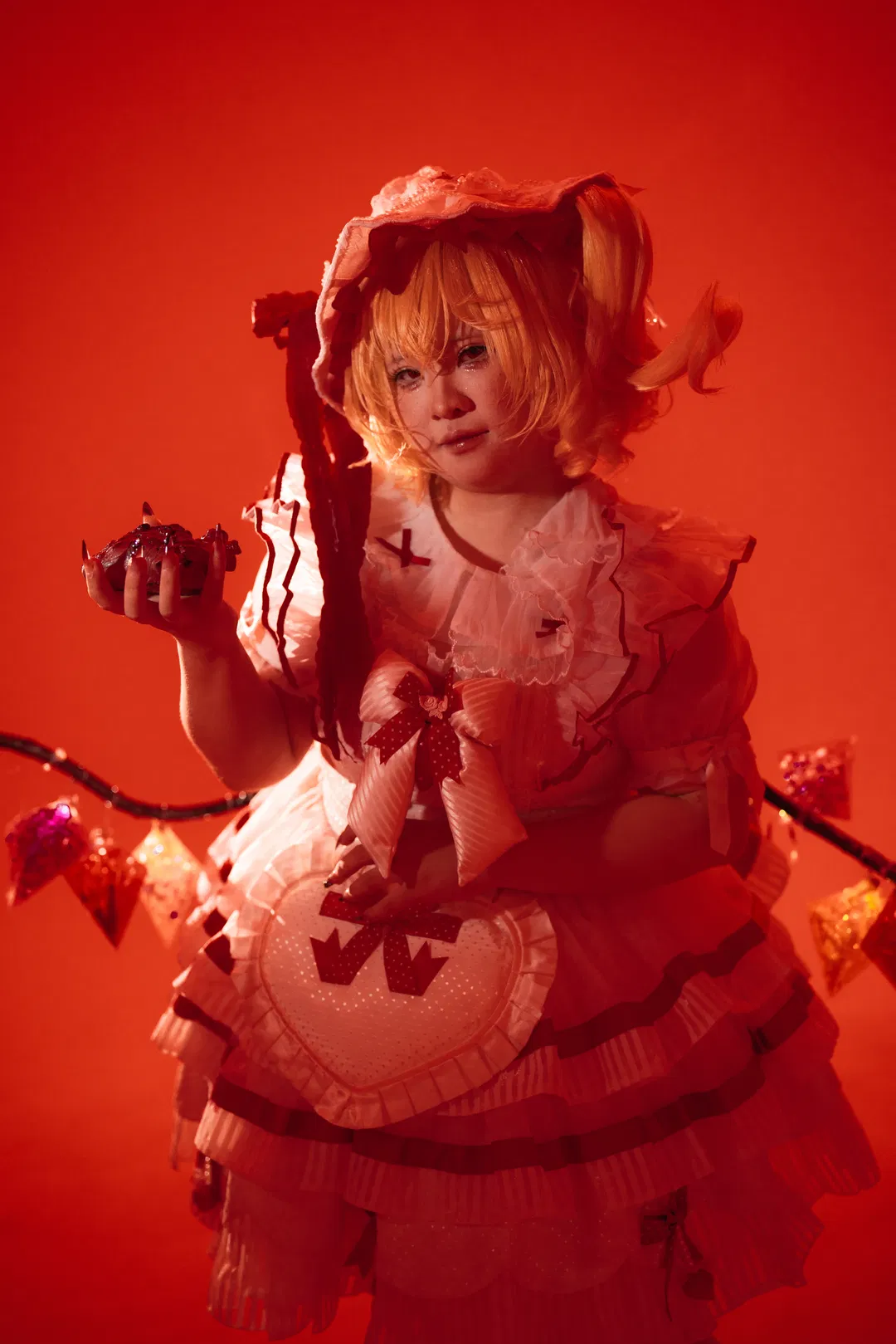 【芙兰朵露cos】红调暗黑风的原片素材分享 - 第 8 张