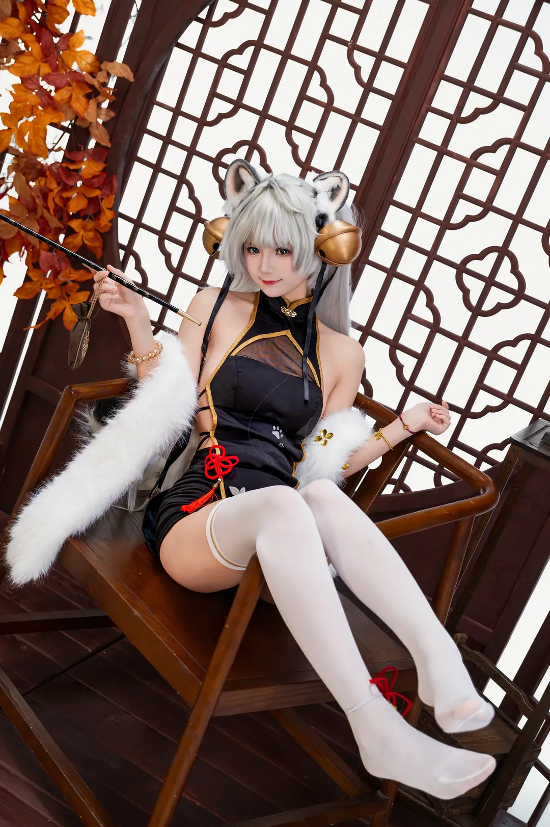 【白虎娘cos】虎啸风生的中式拍摄分享 - 第 1 张