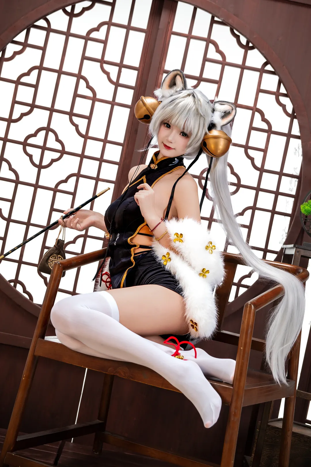 【白虎娘cos】虎啸风生的中式拍摄分享 - 第 2 张