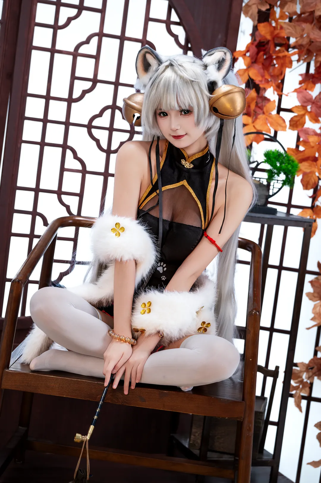 【白虎娘cos】虎啸风生的中式拍摄分享 - 第 7 张