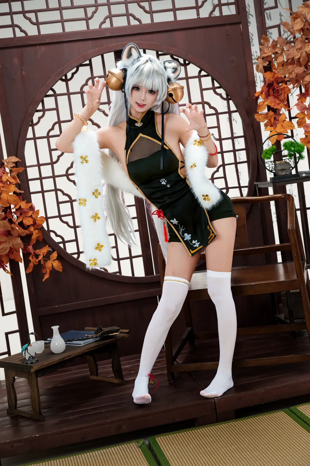 【白虎娘 riko cos】虎啸风生正片拍摄分享 - 第 1 张