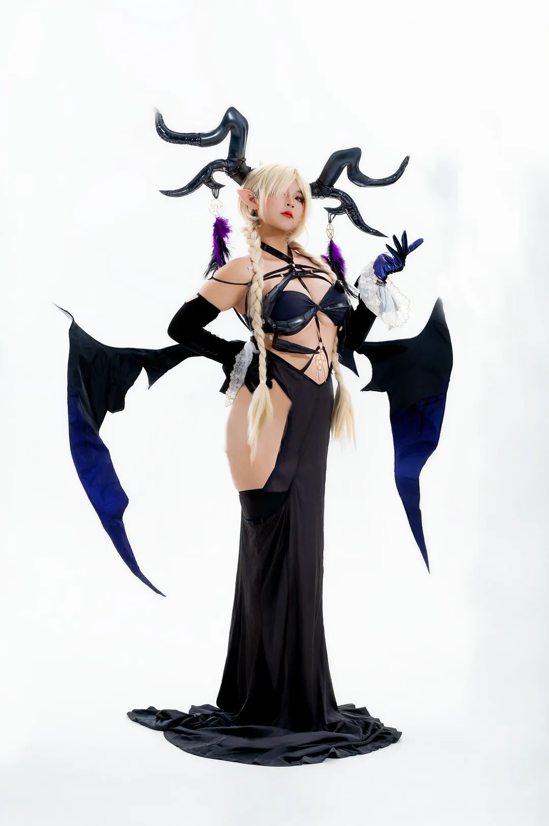 【尾张cos】碧蓝航线，黑衣长裙的暗黑魅力 - 第 1 张