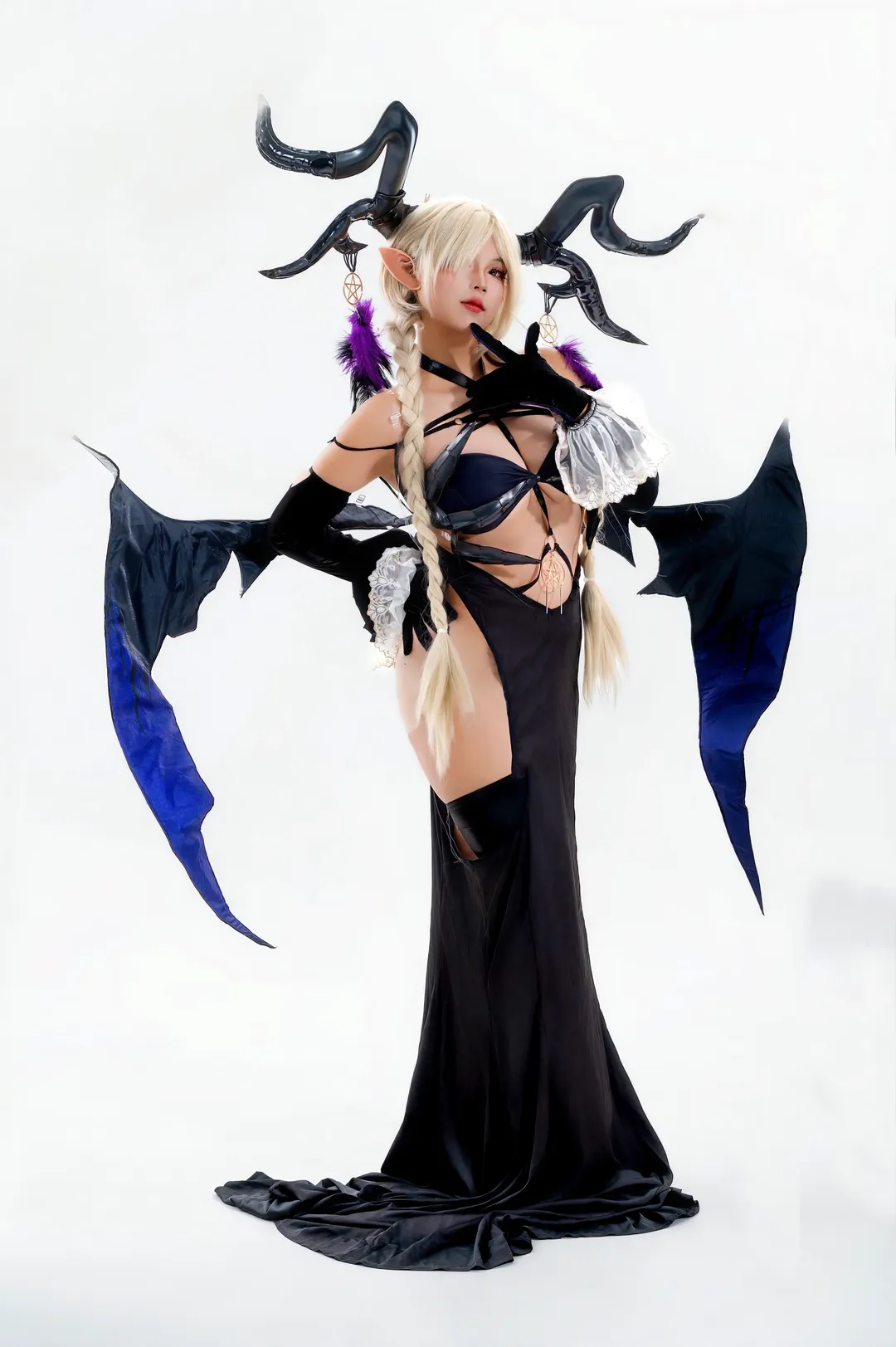 【尾张cos】碧蓝航线，黑衣长裙的暗黑魅力 - 第 2 张