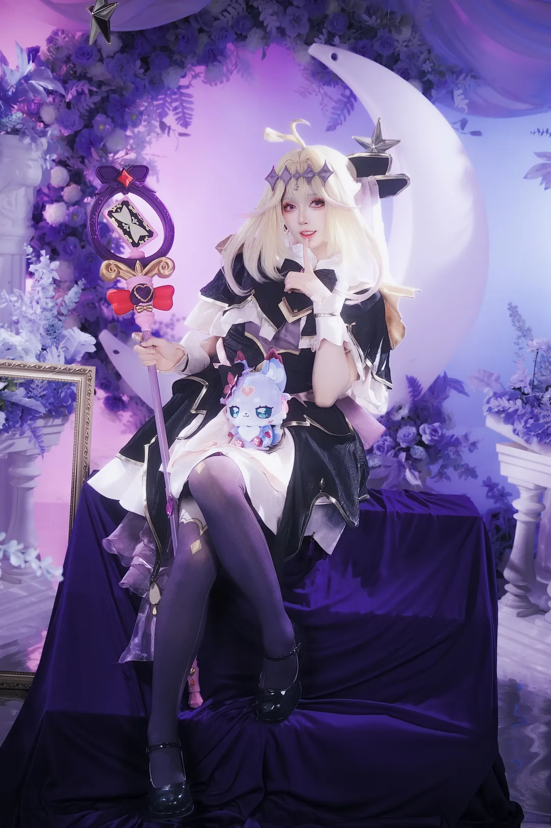 【森亚露露卡cos】名侦探光之美少女月夜下的梦幻魔法 - 第 3 张