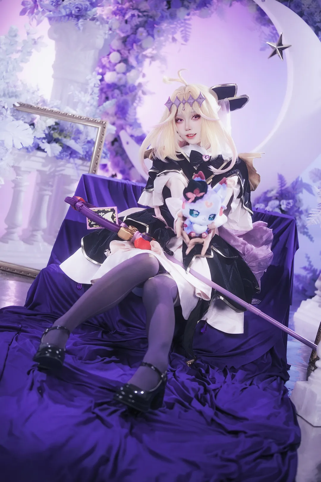 【森亚露露卡cos】名侦探光之美少女月夜下的梦幻魔法 - 第 6 张