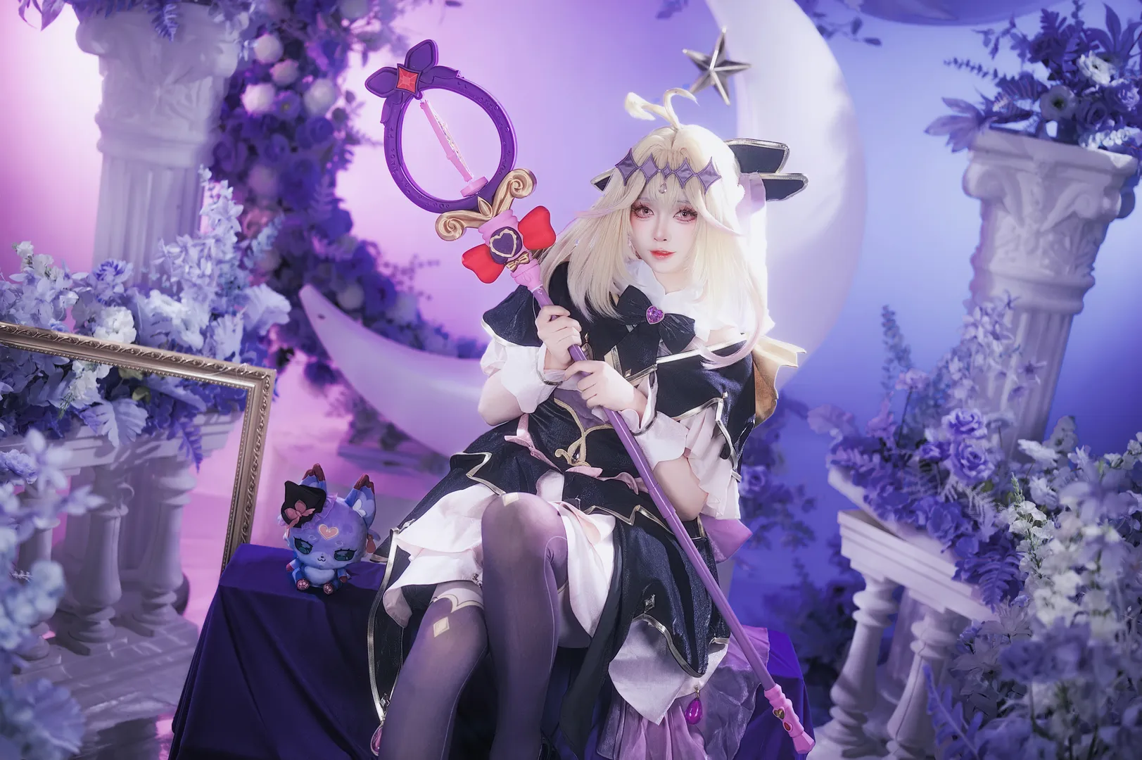 【森亚露露卡cos】名侦探光之美少女月夜下的梦幻魔法 - 第 7 张