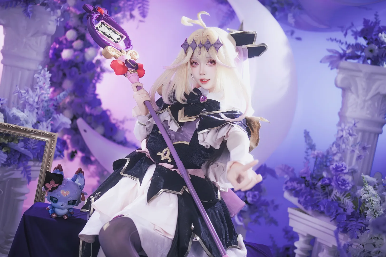 【森亚露露卡cos】名侦探光之美少女月夜下的梦幻魔法 - 第 8 张