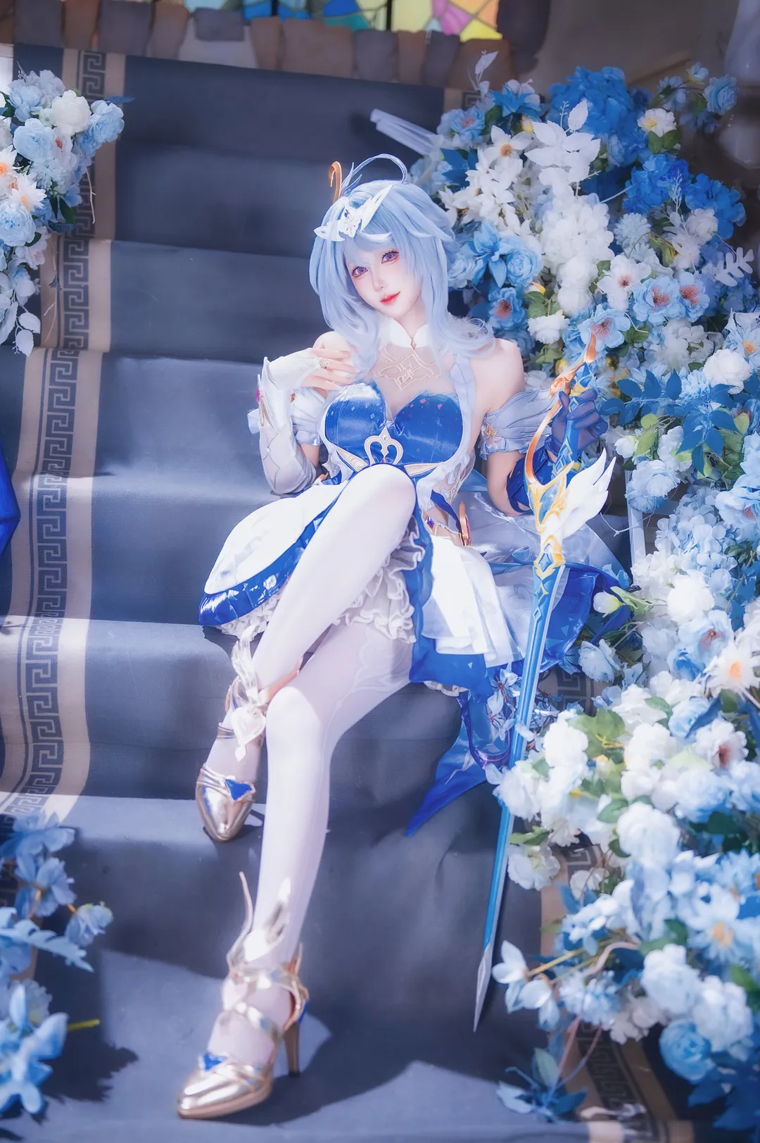 【奥黛塔cos】原神至冬水晶宫里的优雅小天鹅 - 第 8 张