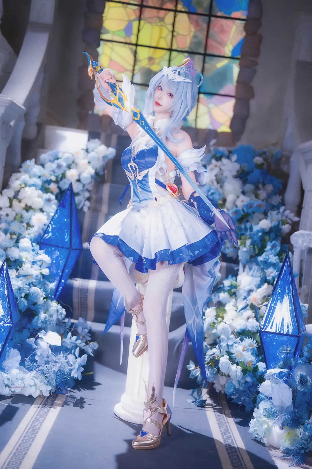 【奥黛塔cos】原神至冬水晶宫里的优雅小天鹅 - 第 9 张