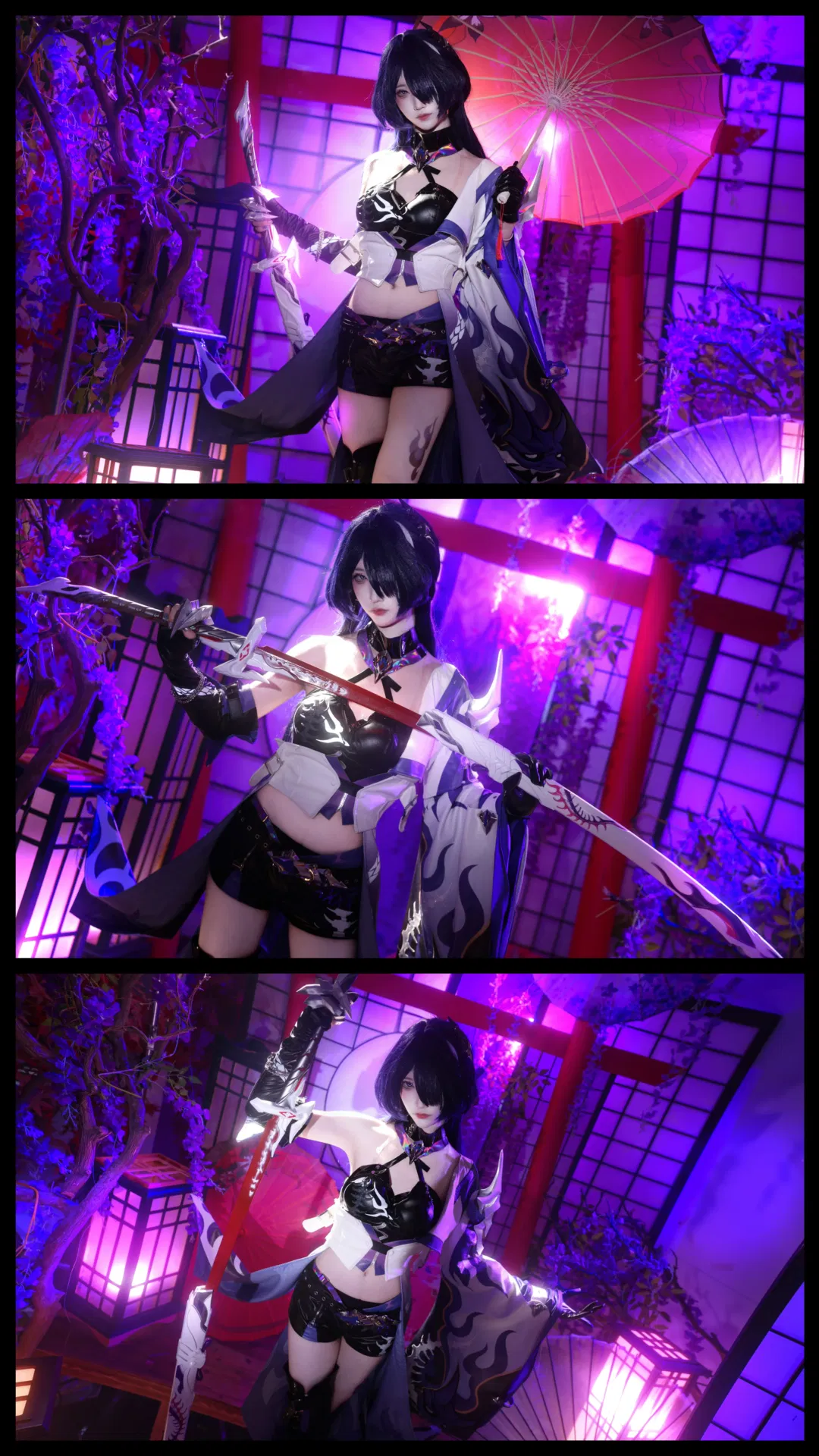 【黃泉cos】刀光與紫藤花交織的絢麗幻想 - 第 1 張