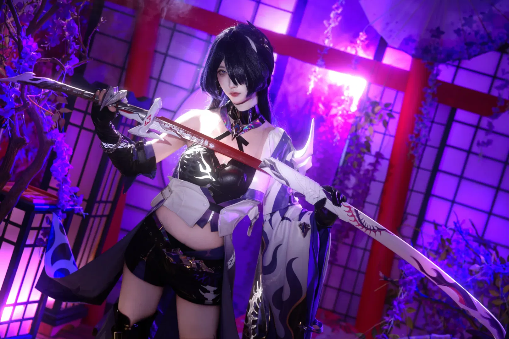 【黃泉cos】刀光與紫藤花交織的絢麗幻想 - 第 10 張