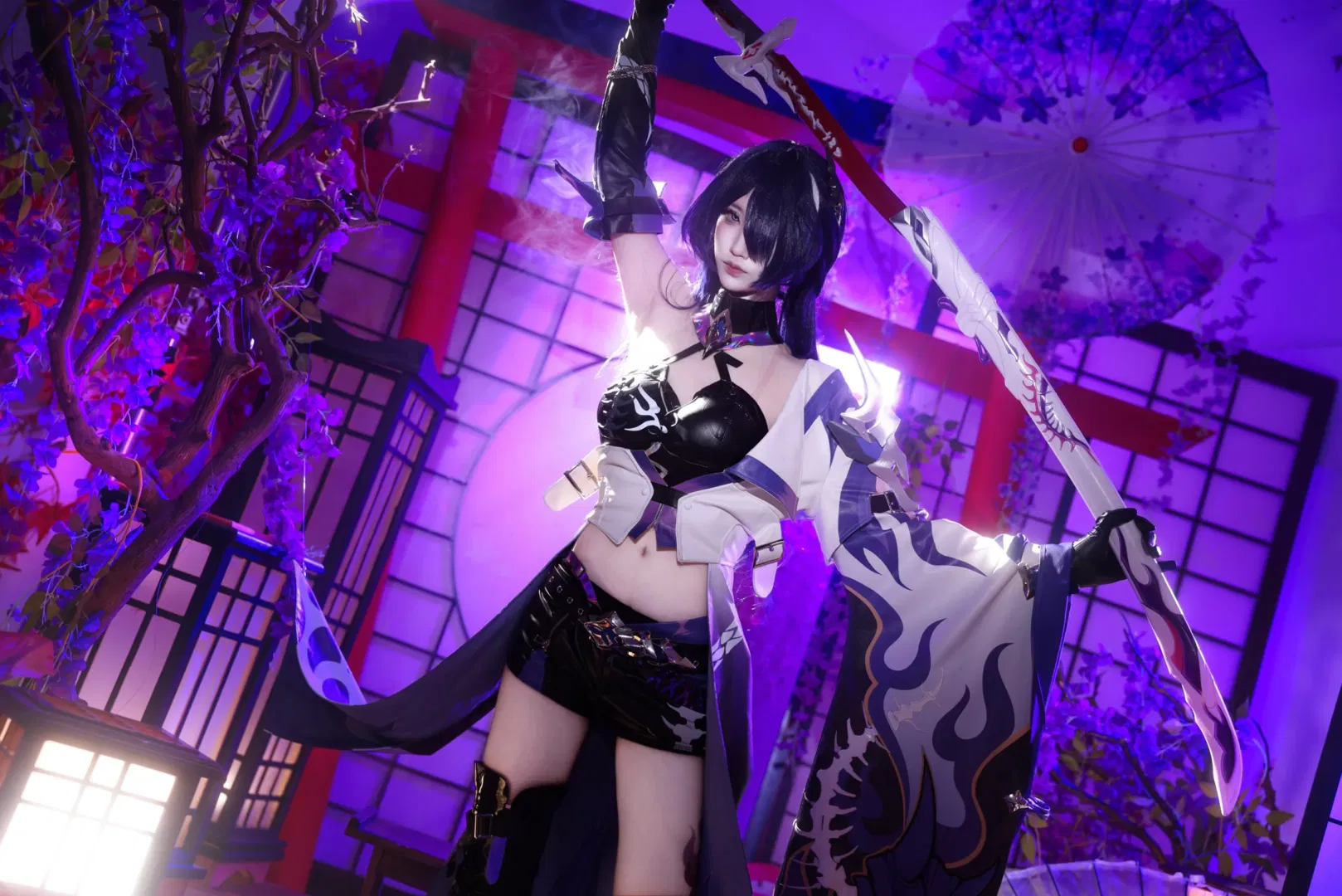 【黃泉cos】刀光與紫藤花交織的絢麗幻想 - 第 11 張
