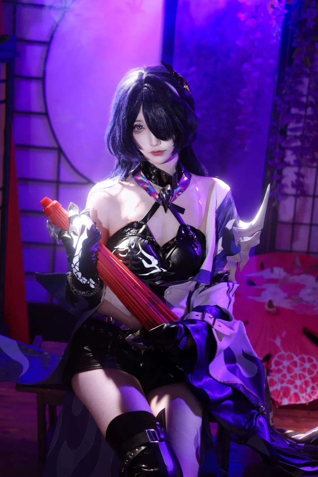 【黃泉cos】刀光與紫藤花交織的絢麗幻想 - 第 4 張
