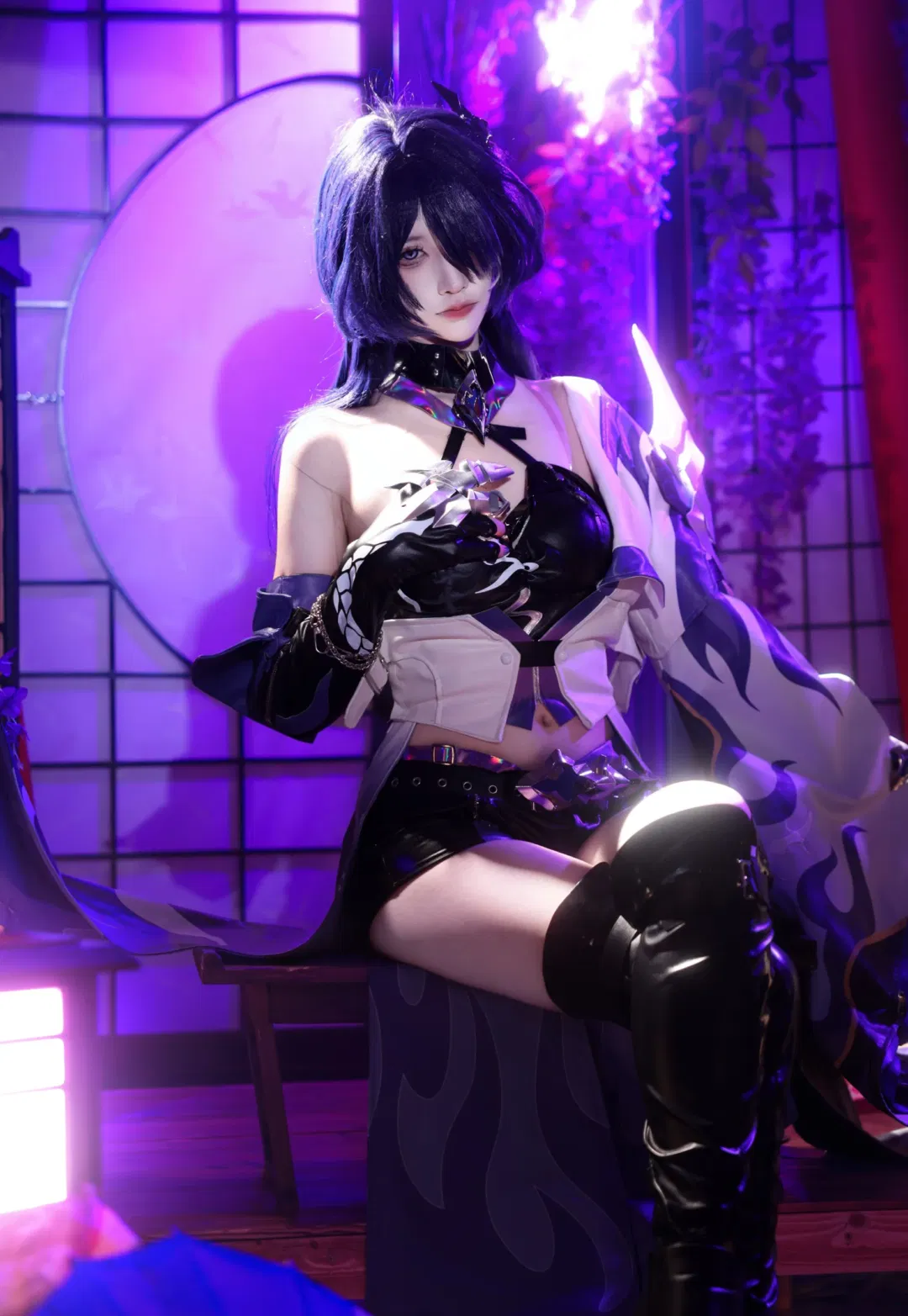 【黃泉cos】刀光與紫藤花交織的絢麗幻想 - 第 6 張