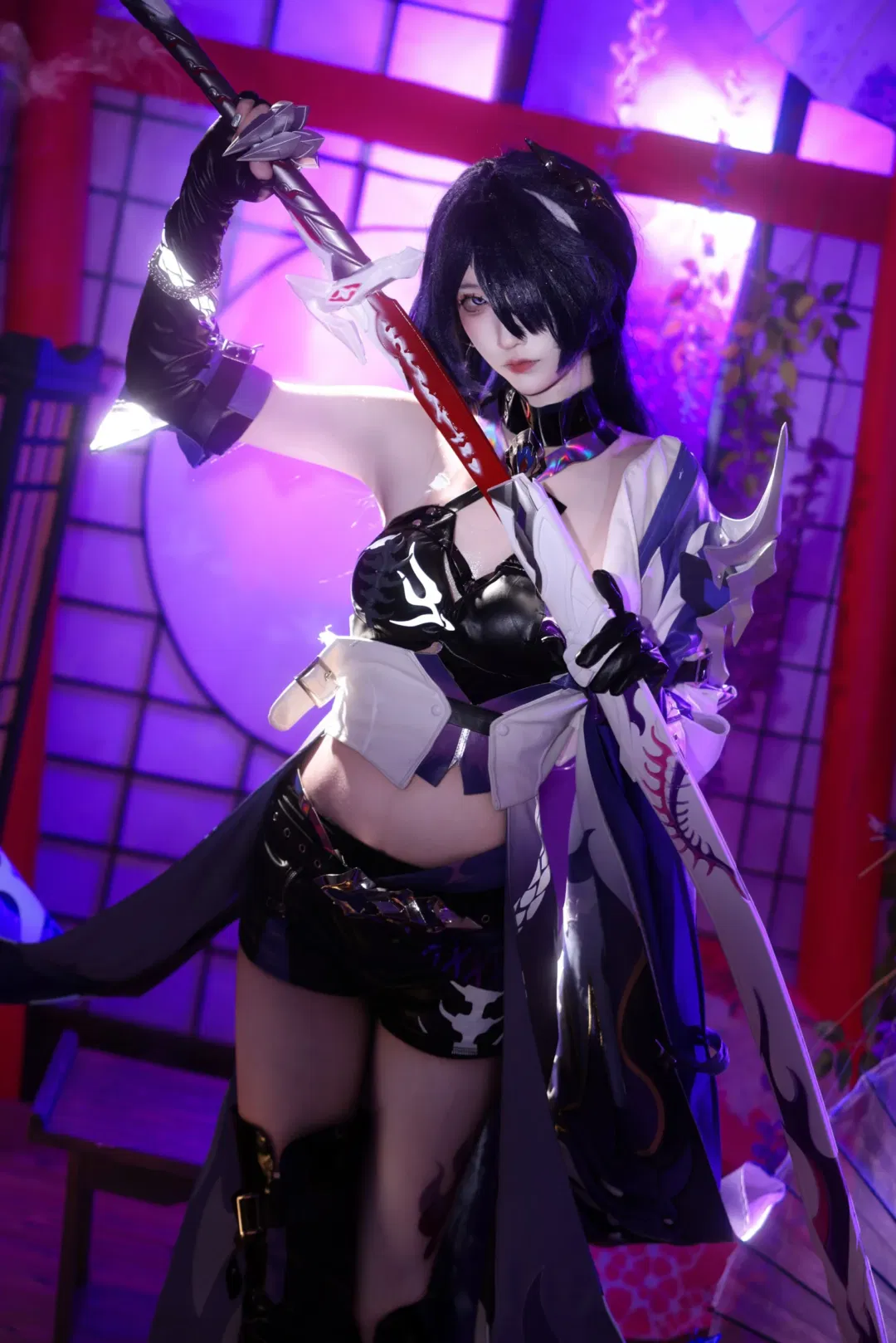 【黃泉cos】刀光與紫藤花交織的絢麗幻想 - 第 7 張