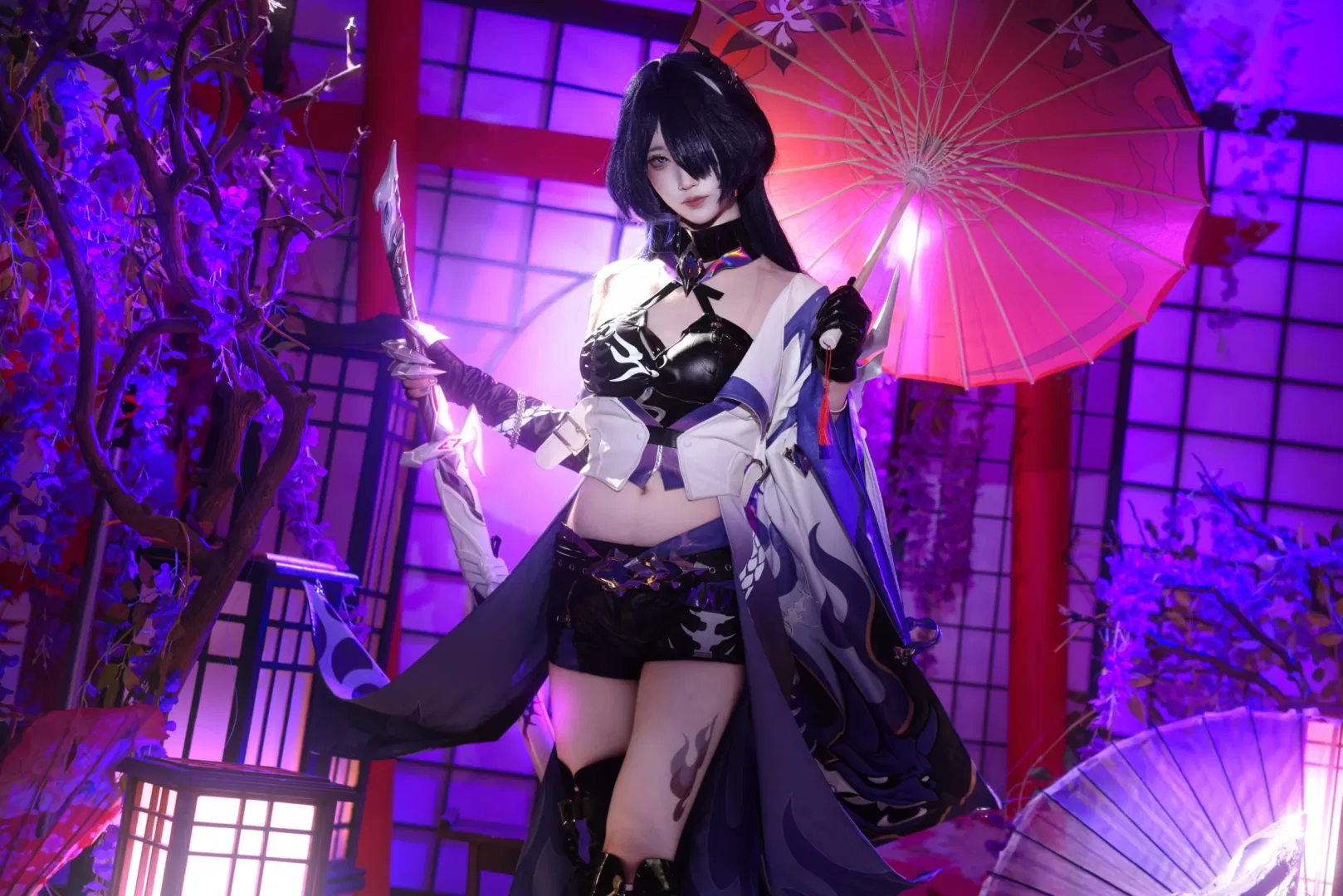 【黃泉cos】刀光與紫藤花交織的絢麗幻想 - 第 8 張