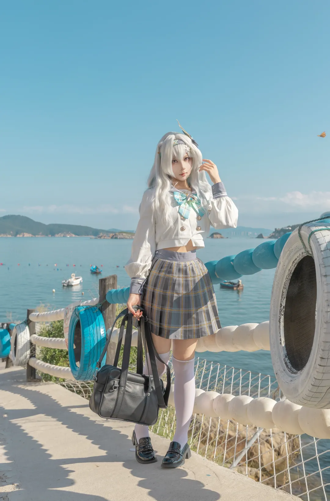 流螢cos：願我們在清醒的現實再會，崩壞星穹鐵道海邊寫真 - 第 1 張