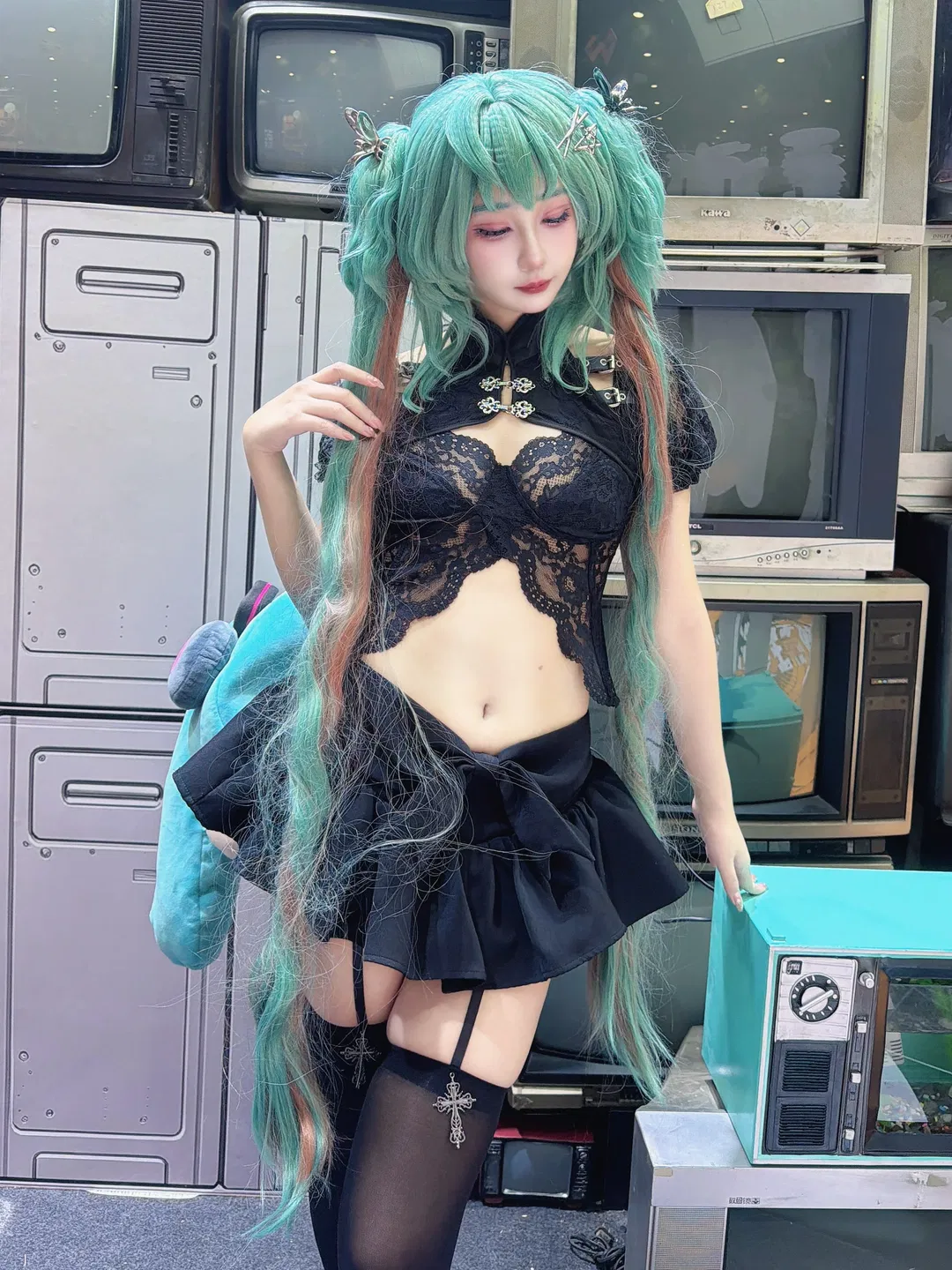 【初音未來cos】自搭初音未來打卡廣州GAF插畫藝術節 - 第 1 張