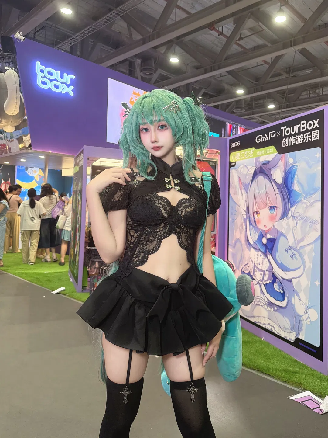 【初音未來cos】自搭初音未來打卡廣州GAF插畫藝術節 - 第 6 張