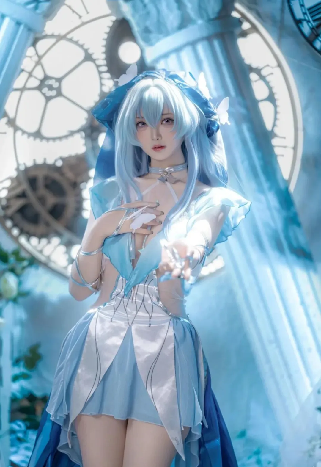【守岸人cos】鳴潮中的藍調時刻，與齒輪和蝴蝶的碰撞 - 第 1 張
