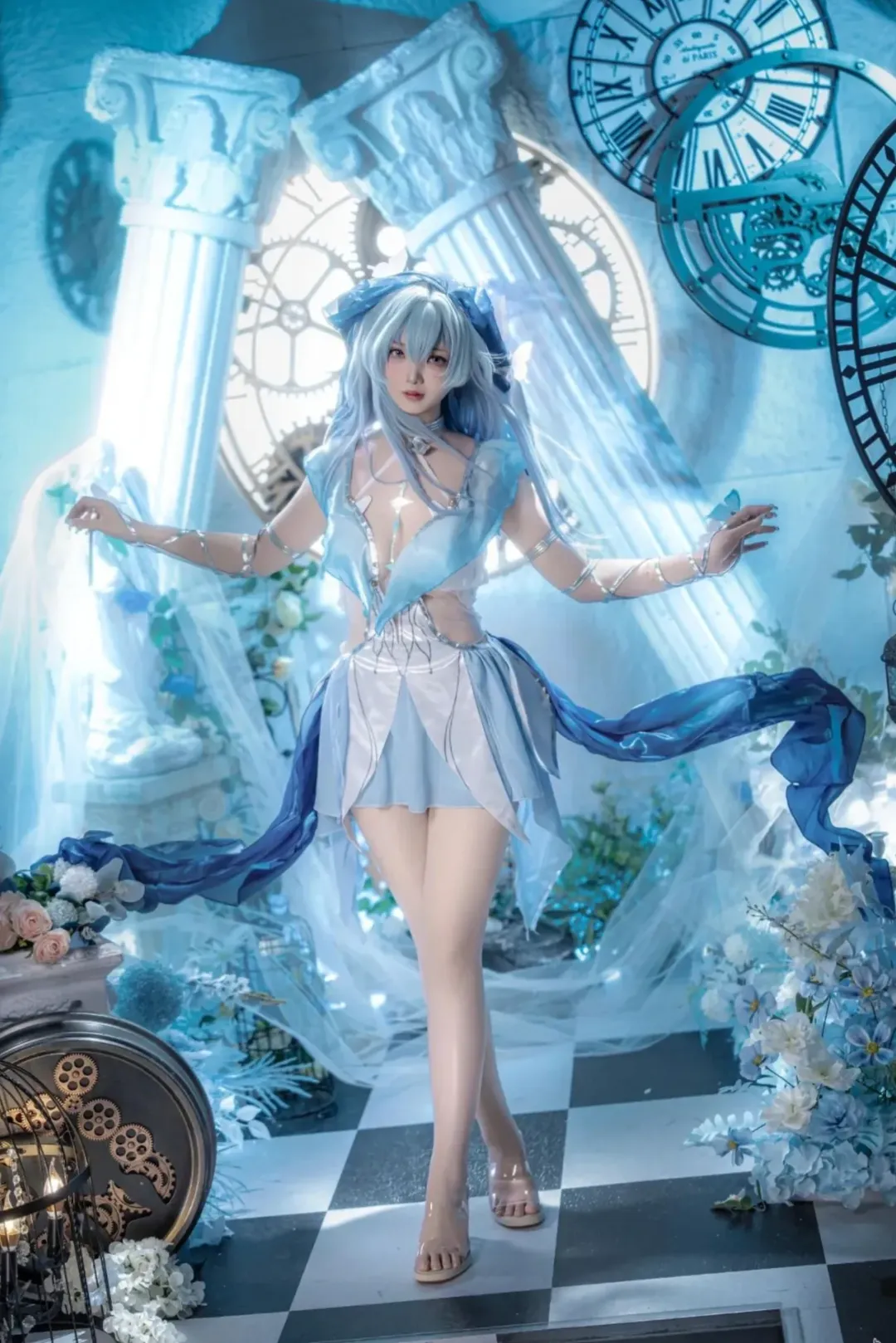 【守岸人cos】鳴潮中的藍調時刻，與齒輪和蝴蝶的碰撞 - 第 3 張