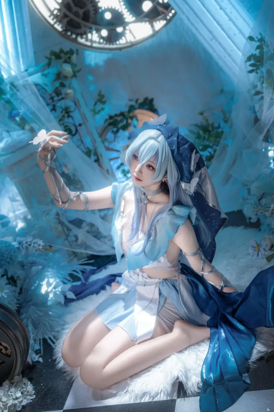 【守岸人cos】鳴潮中的藍調時刻，與齒輪和蝴蝶的碰撞 - 第 5 張