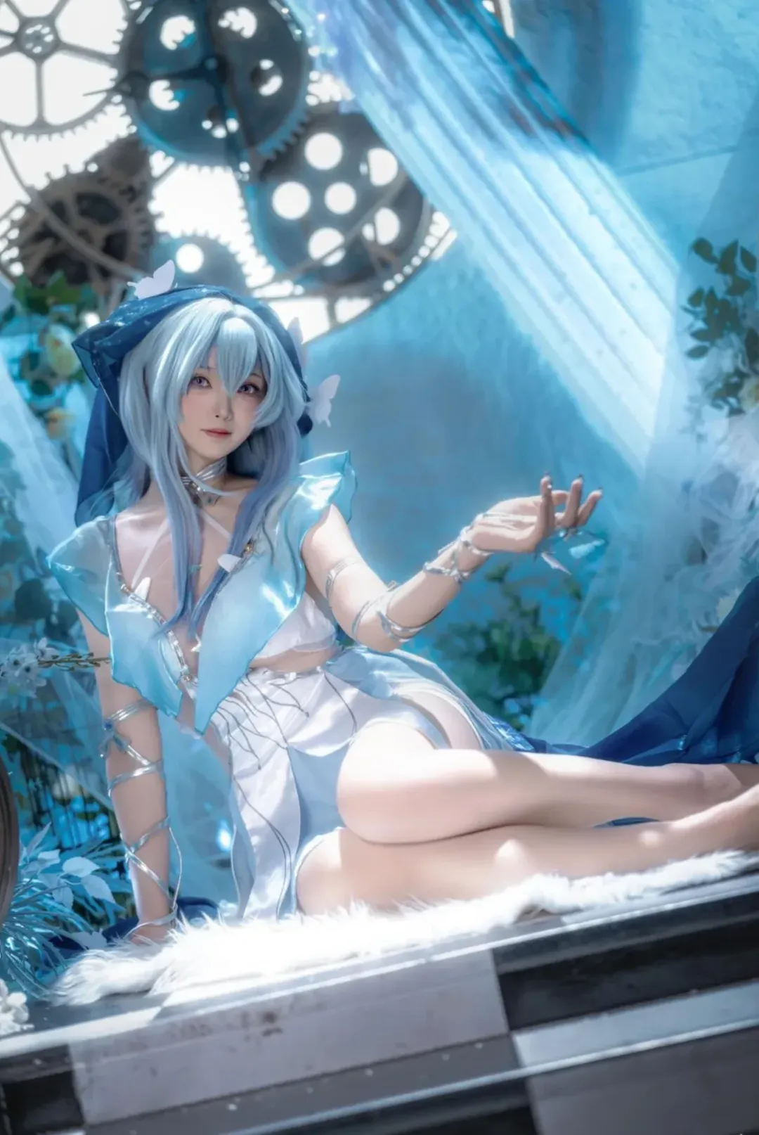 【守岸人cos】鳴潮中的藍調時刻，與齒輪和蝴蝶的碰撞 - 第 6 張