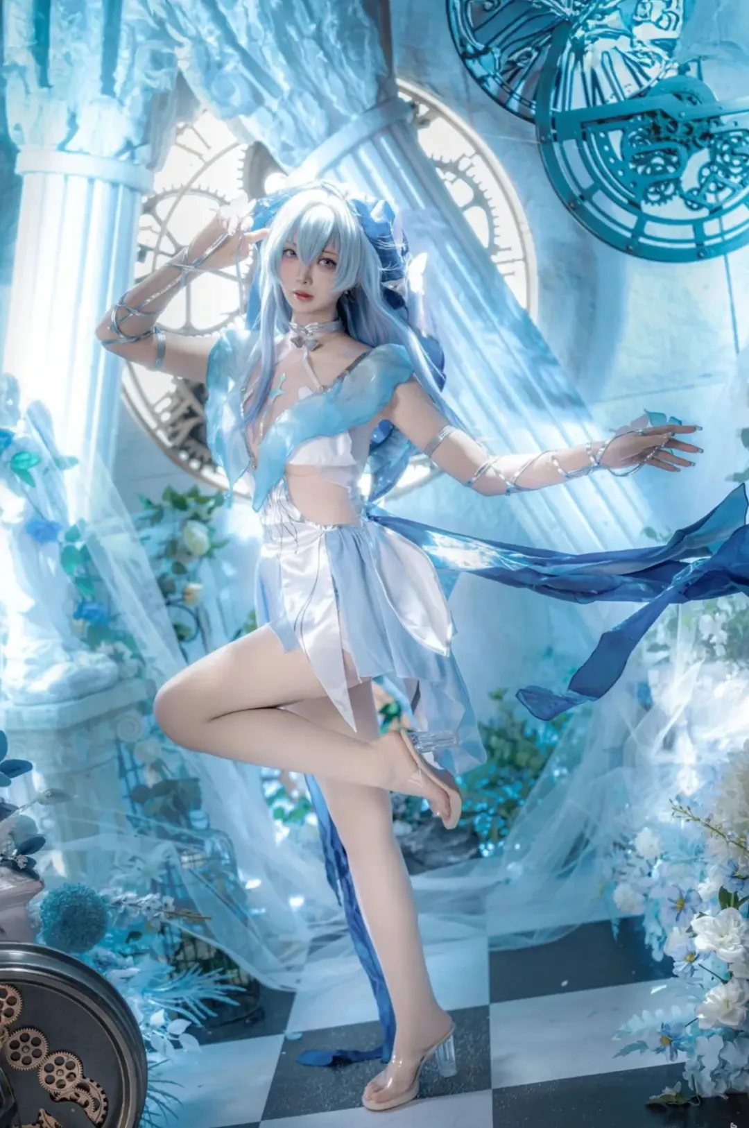 【守岸人cos】鳴潮中的藍調時刻，與齒輪和蝴蝶的碰撞 - 第 7 張